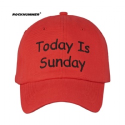 Flat embroidery six panels baseball Hat