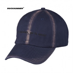 Custom flat logo embroidery washed cotton twill baseball Cap