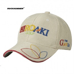 Custom flat embroidery logo canvas sandwich baseball Cap