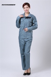 Full process polyester / cotton thick yarn card work clothes